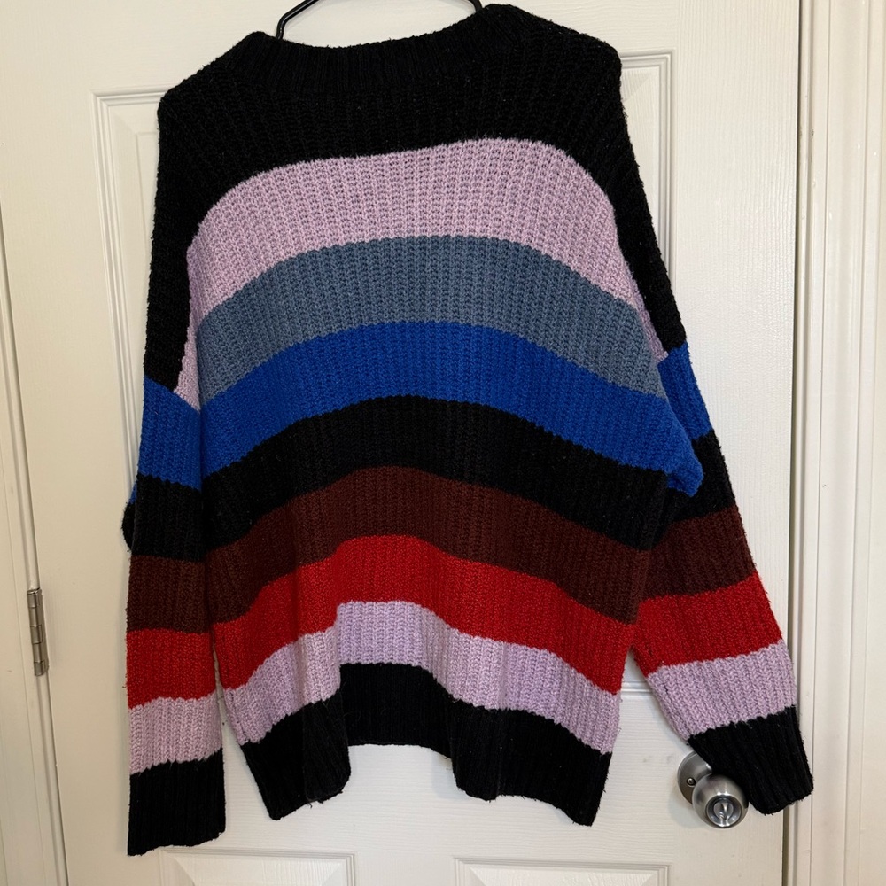 American Eagle Woman's Knit Stripped Sweater - Medium - Picture 2 of 4
